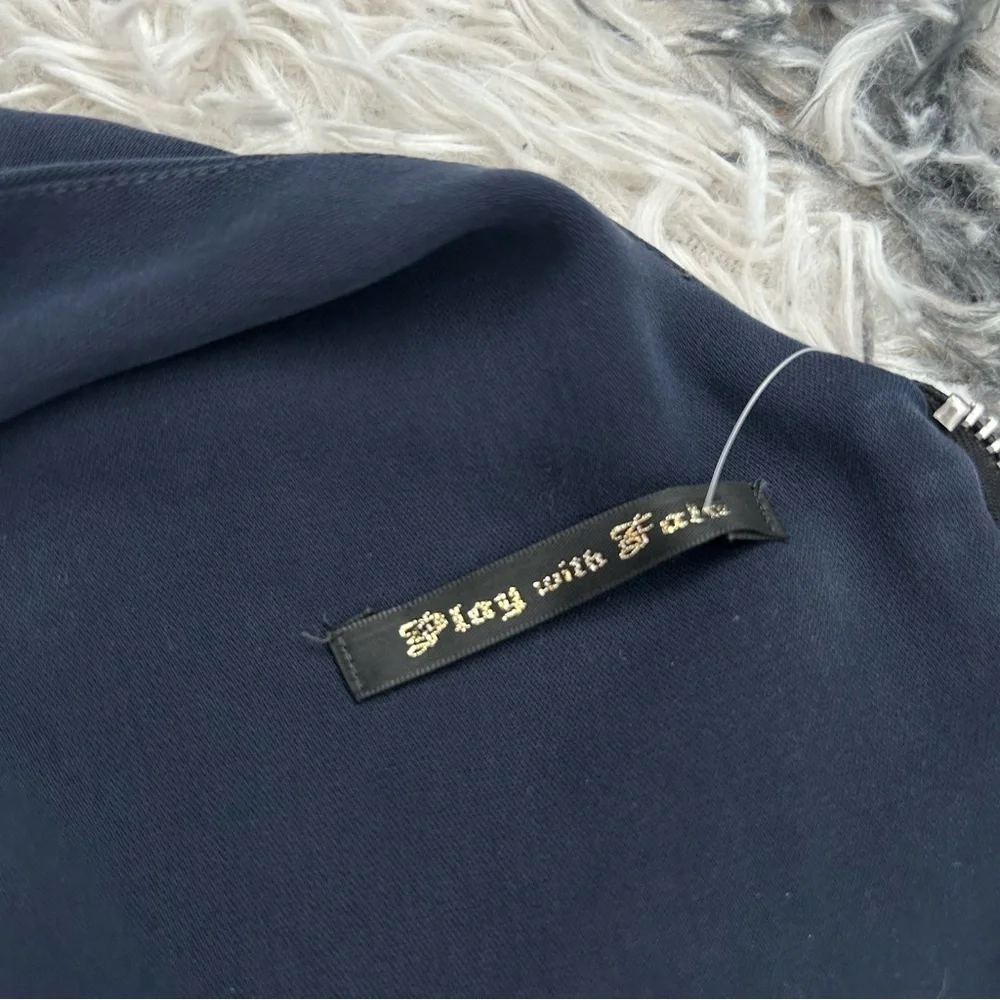 Play with Fala Drape Neck Faux Wrap Dress - Picture 6 of 7
